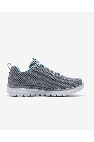 SKECHERS Graceful - Twisted Fortune Kadın Gri Spor Ayakkabı 12614 Gymn