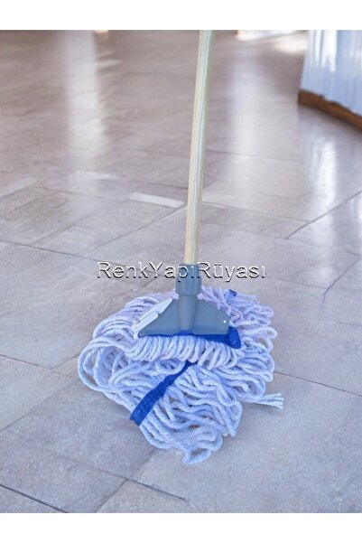 RENK YAPI RÜYASI Islak mop, dar ağızlı gürgen sap aparat ıslak mop ucu, işyerleri ve büyük yerler için hızlı temizlik