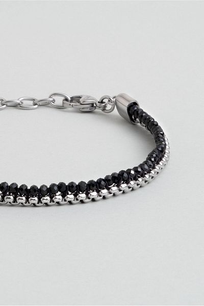 So CHIC... 22 cm Steel Men's Bracelet with Spinel Stone