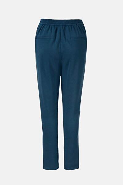 Tchibo Women Regular Fit Plain Drawstring Jogger Pants, Pale Blue