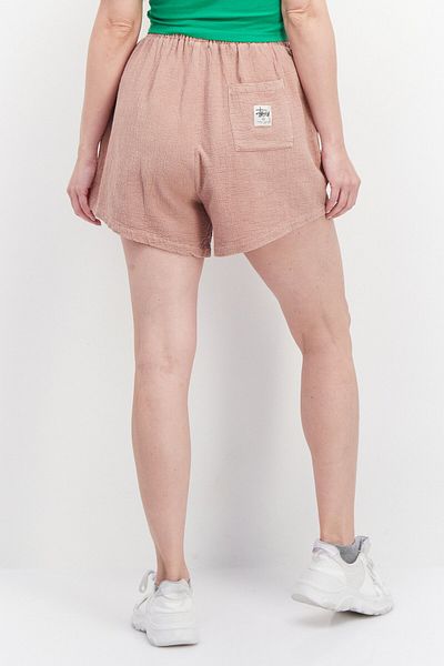 Stussy Women Basic Textured Shorts, Pale Pink