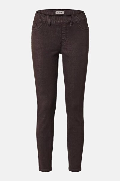 Tchibo Women Slim Fit Plain Stetchable Jeggings, Brown