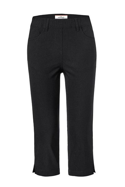 Tchibo Women Slim Fit 3/4 Stretchable Trouser Pants, Black