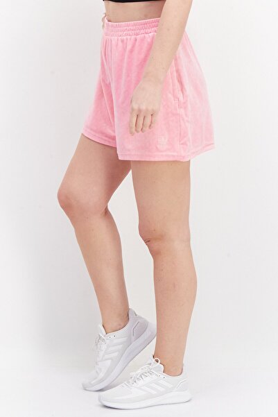 Adidas Originals Women Sportswear Fit Velvet Shorts, Pink