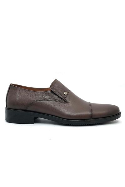 Kids Club Shoes Мъжки класически кожени обувки Berlino 820-09-17 - с нехлъзгава подметка, КАФЯВИ