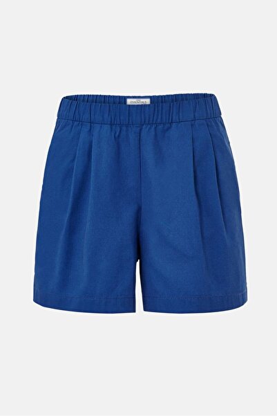 Tchibo Women Solid Basic Shorts, Blue