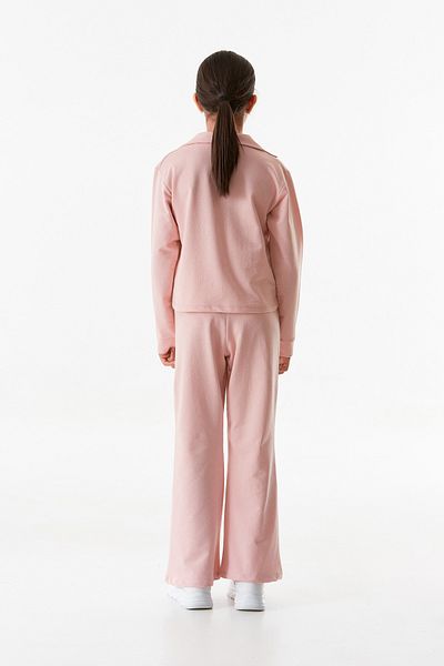 Fulla Moda Basic Polo Collar Elastic Waist Girl's Suit