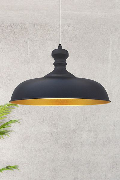 Bamyum Nota Black Single Chandelier Living Room Kitchen Hallway Hotel Cafe Patisserie Chandelier Lamp Lighting