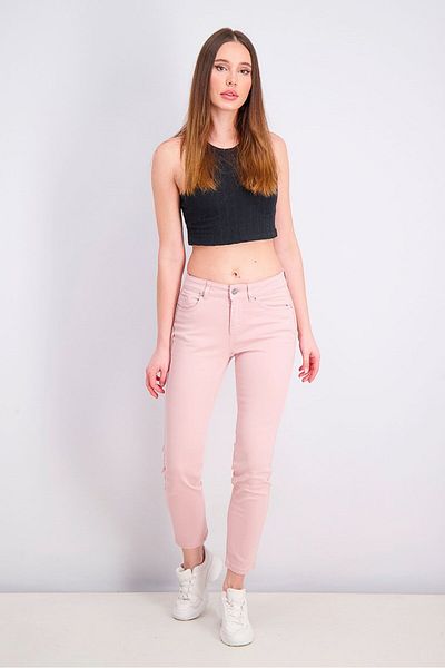 Tchibo Women Slim Fit Plain Skinny Pants, Rose