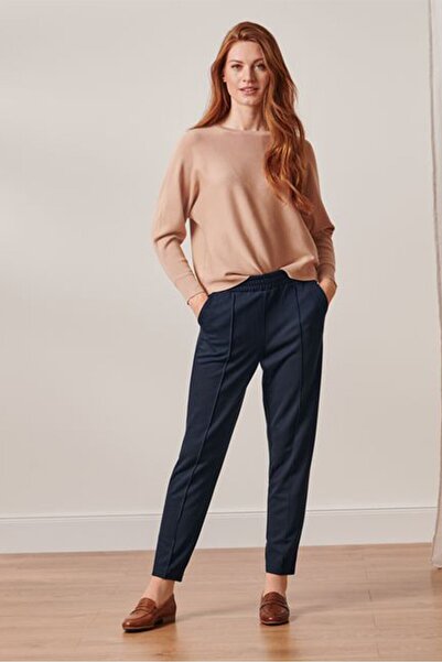 Tchibo بنطلون رياضي نسائي مطاطي بقصّة عادية، أزرق داكن