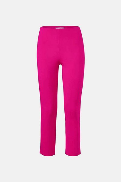 Tchibo Women 7 And 8 Stretch Hose Cropped Pants, Pink