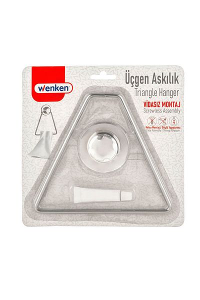 Piev Κρεμάστρα για πετσέτες Wenken Screwless Ultra Strong Bonding Luxury Chrome Triangle