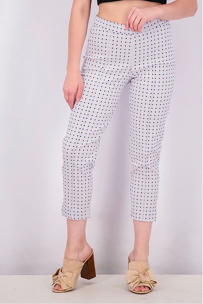 Tchibo Women Cropped Stretch Trousers, Blue