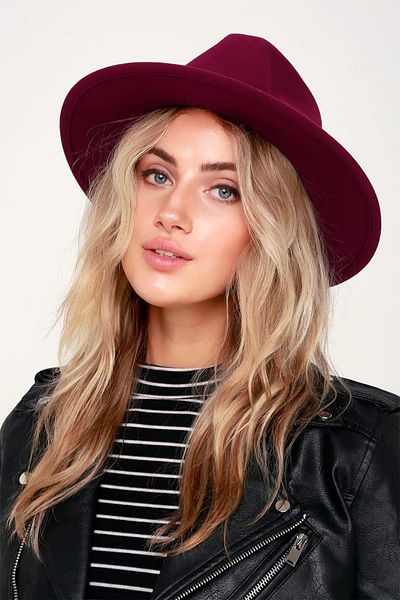 BAHELS Εισαγόμενο καπέλο Cherry Fedora Hard Cowboy Panama καπέλο - Ρυθμιζόμενο