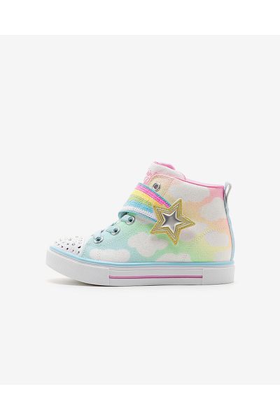 SKECHERS Twinkle Sparks - Shooting Star Brights Multicolor Lighted Sneakers for Little Girls 314775 N Mlt