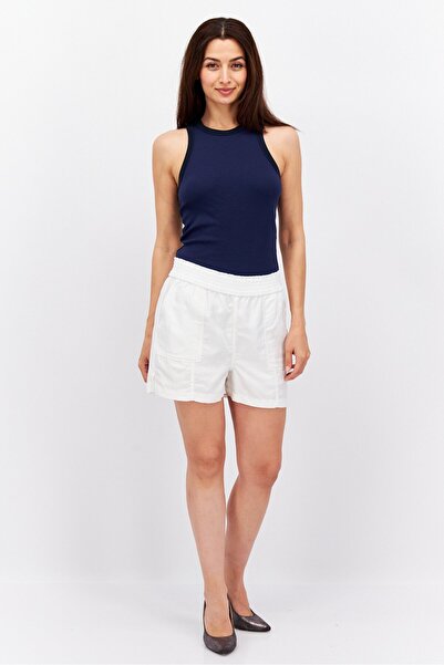Esprit Women Solid Basic Shorts, White