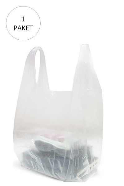 LiderGlobal Transparent Athlete Bag Large Size 30x56 cm 1 Pack Takriben 150 Pieces