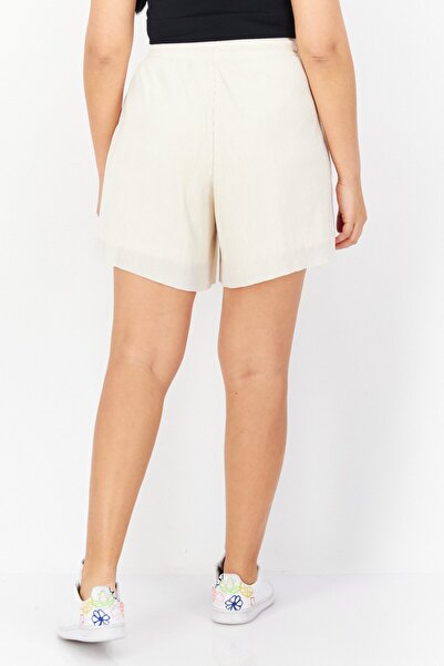 adidas Women Sportswear Fit Outdoor Shorts, Off White