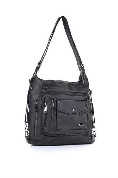 ÇÇS Rucsac cu curea de umăr din piele CCS 16749