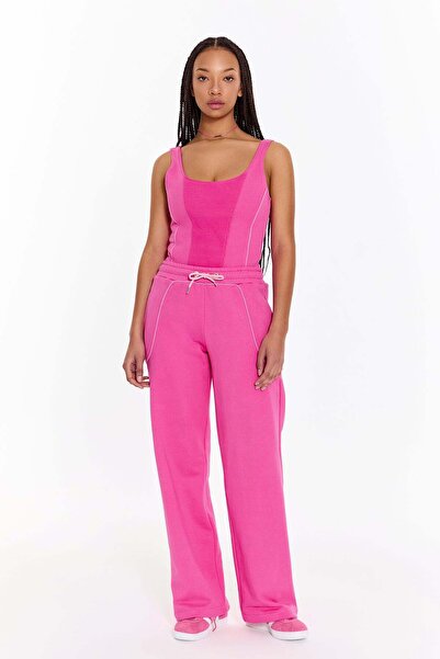 ŞEBNEM GÜNAY Pink Cotton Corset Top