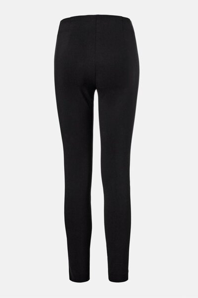 Tchibo Women Slim Fit Solid Stretchable Trouser Pants, Black