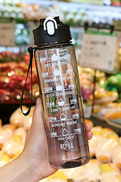 Kavi Entegre Plastik Black 900ml Water Bottle, Suitable for Children, Athletes and Daily Use, Bpa Free.