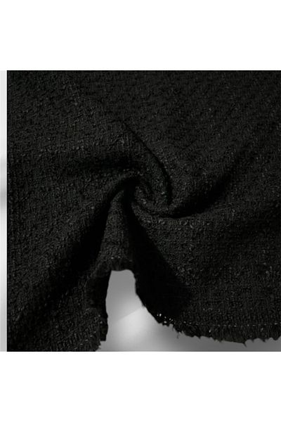 özkanaslanfashion Black Chanel Fabric - 1.5 m