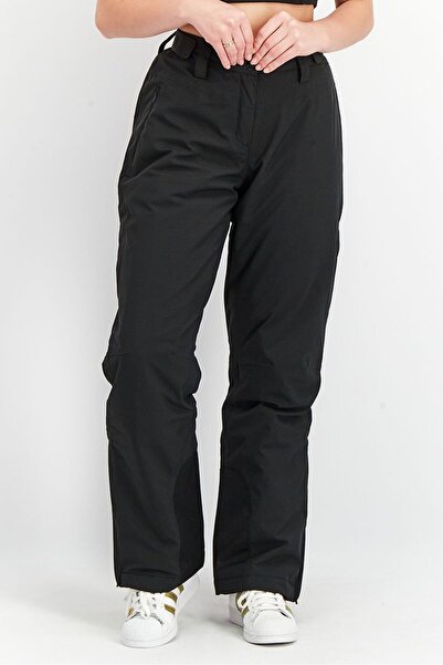 Tchibo بنطال رياضي مناسب للتزلج للنساء، أسود