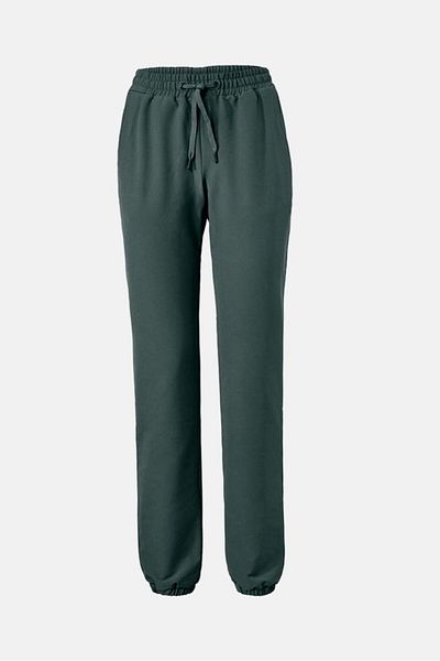 Tchibo Women Regular Leg Plain Sweatpants, Green