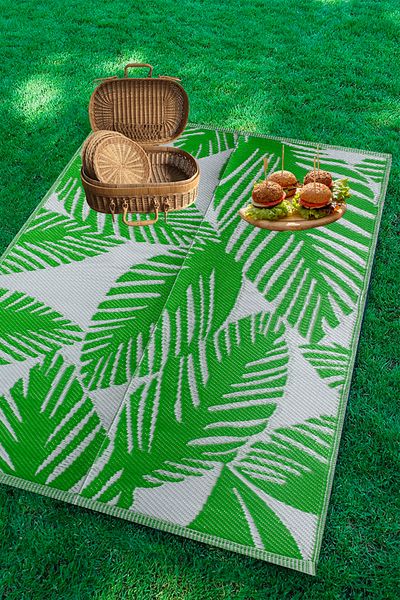 KONFOR Savana 8803 Beach, Camping, Picnic, Garden Rug – Balcony and Terrace Woven Mat, Savana Rug, 90 x 180
