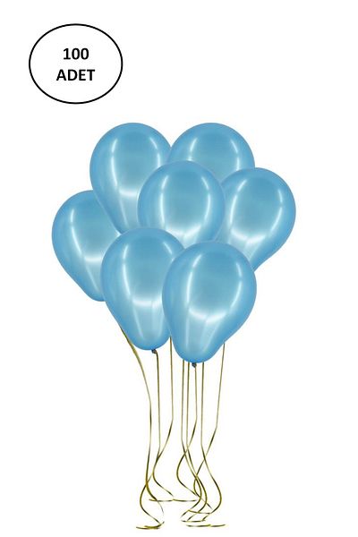 Vatan Indoor Decoration Balloon Light Blue - 100 Pieces