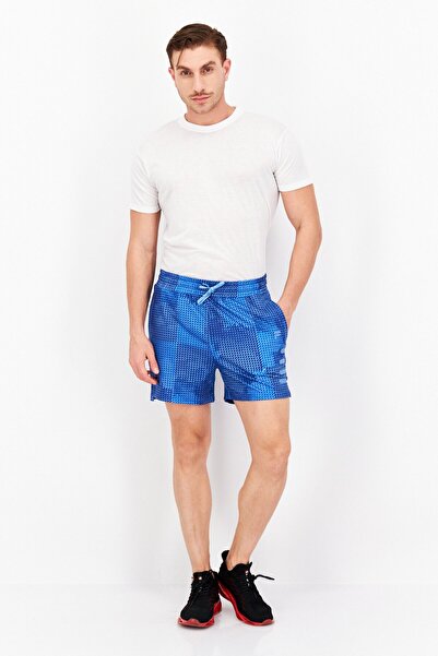 Fila Men Sportswear Fit Brand Logo Training Shorts, Blue