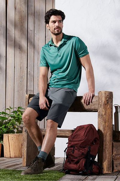 Tchibo Men Plain Chino Shorts, Dark Grey