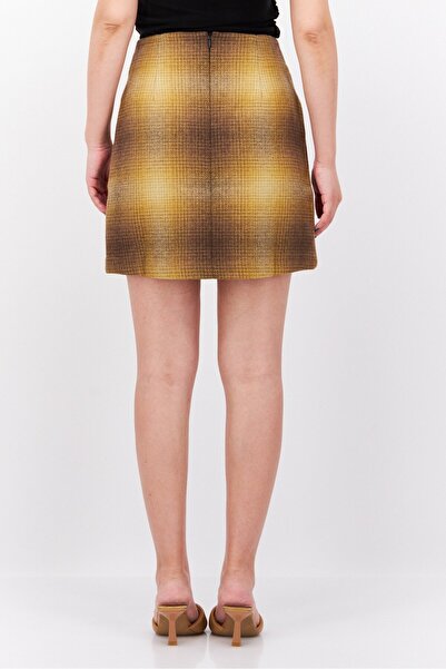 Tommy Hilfiger Women Plaid Mini Skirt, Brown