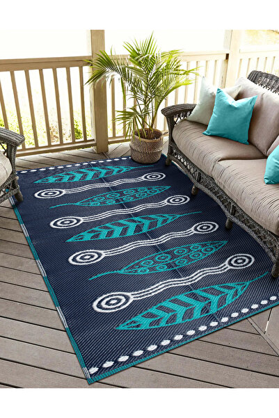 Konfor Halı Savana 8809 Plaj Kamp Piknik Bahçe Halısı Balkon Teras Hasır Mat Savan Halı