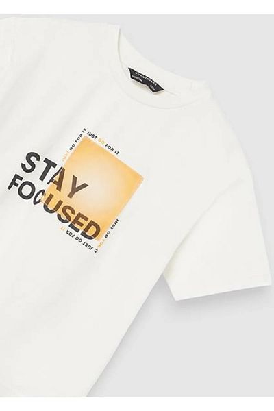 MAYORAL Αγόρι Κρεμ T-shirt κοντομάνικο