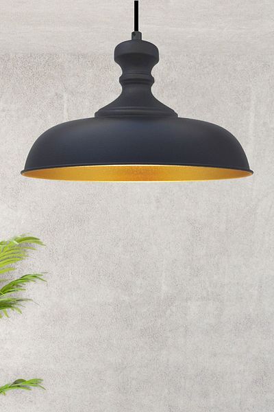 Bamyum Nota Black Single Chandelier Living Room Kitchen Hallway Hotel Cafe Patisserie Chandelier Lamp Lighting