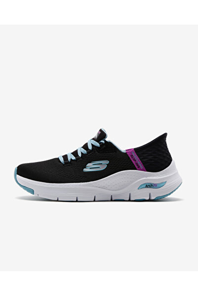SKECHERS Sli̇p-İns:Arch Fi̇t-Fresh Flare Women's Black Sports Shoes 149568 Bkmt