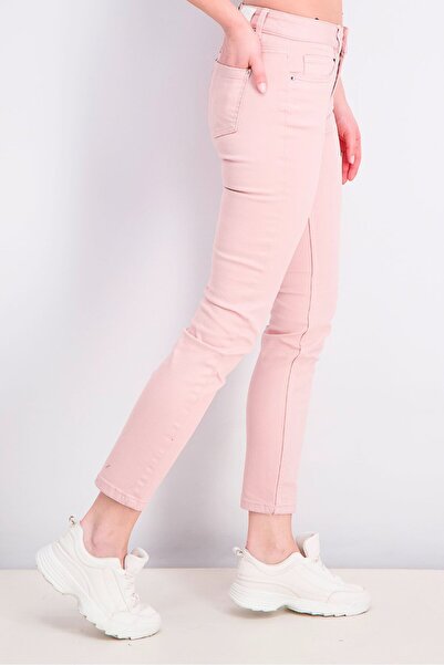 Tchibo Women Slim Fit Plain Skinny Pants, Rose