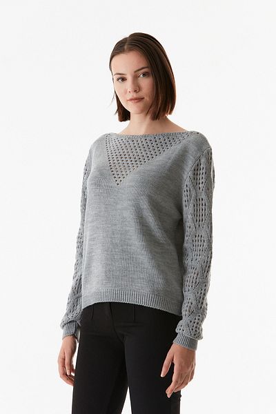 Fulla Moda Pulover tricotaj ajurat