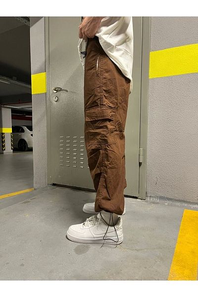1blood Παντελόνι Cargo Pocket Parachute ΚΑΦΕ