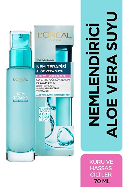 ROSSMANN Nem Terapisi Aloe Vera Suyu Kuru Ve Hassas Ciltler Krem 70 Ml