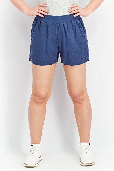 Faherty Brand Women Solid Basic Shorts, Navy