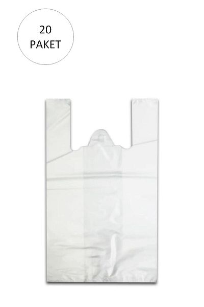 LiderGlobal White Hırır Athlete Bag Mini Size 22x31 cm 20 Pack Takriben 10,000 Pieces
