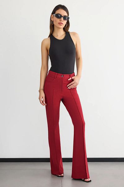 Hiccup Half High Corded Wide Leg Trousers