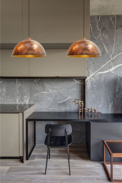 Bamyum Bakır Rengi Linate Avizetekli Sarkıt Retro Restoran Yemek Toplantı Odası Masaüstü Pastane Bar