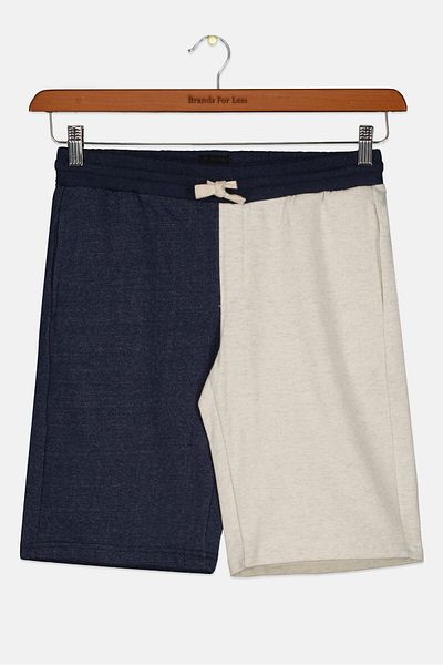 Joe's Kids Boy Slim Fit Drawstring Colorblock Basic Shorts, Navy