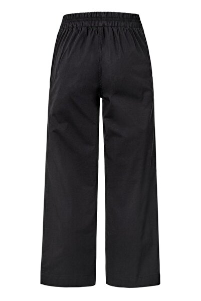 Tchibo Women Modern Fit Plain Wide Leg Pants, Black