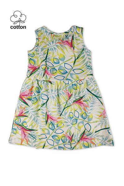 difa kids Rochie de fată de vară elegantă și confortabilă cu fundă cu model de flori