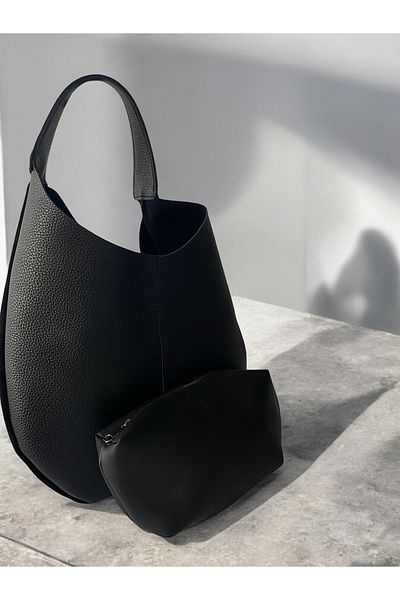Laven Accessory Geantă Gemini din piele intoarsa si piele